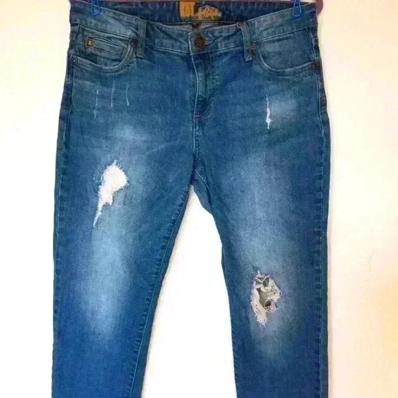 KUT FROM THE KLOTH Catherine Distressed Boyfriend Jeans size 10 - Picture 1 of 6